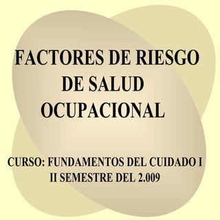 Panorama De Riesgos Salud Ocupacional
