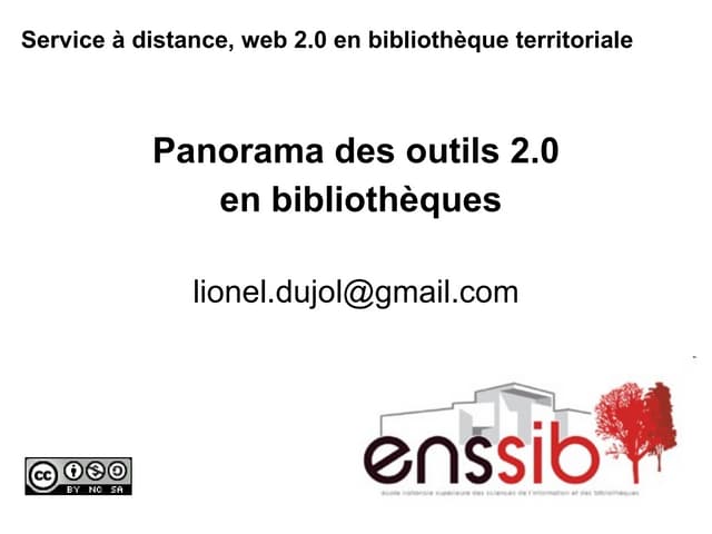 Panorama Des Outils 2.0 En Biblioth...