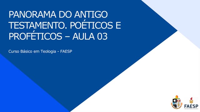 Panorama do AT. Poéticos e Proféticos (Aula 3).pdf