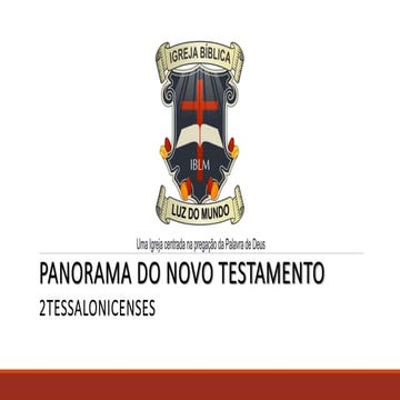 Panorama do NT - 2Tessalonicenses
