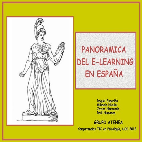 Panoramica del e-learning en España