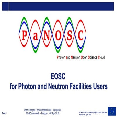 PaNOSC: EOSC for Photon and Neutron Facilities Users 