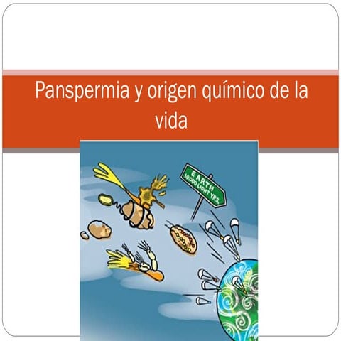 Panspermia y origen químico de la vida