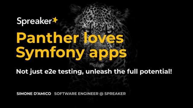 Panther loves Symfony apps
