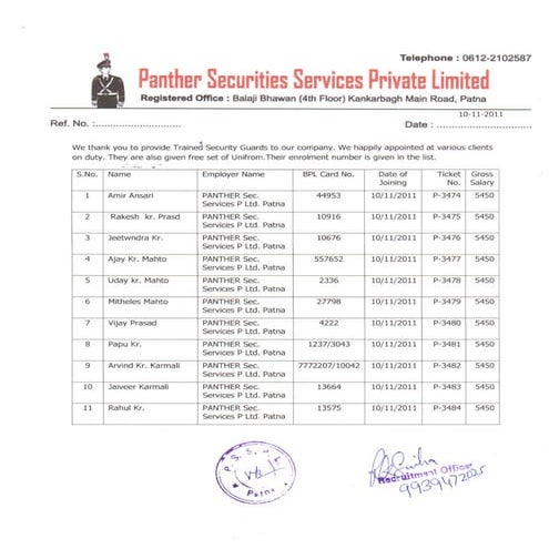Z security posting order | PDF