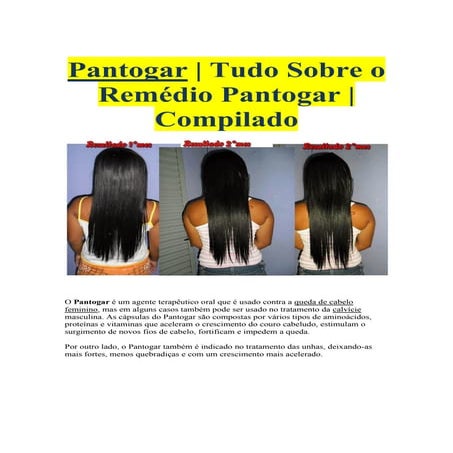 Pantogar | Fortalece e Acelera o Crescimento de Cabelo | Tudo sobre ...