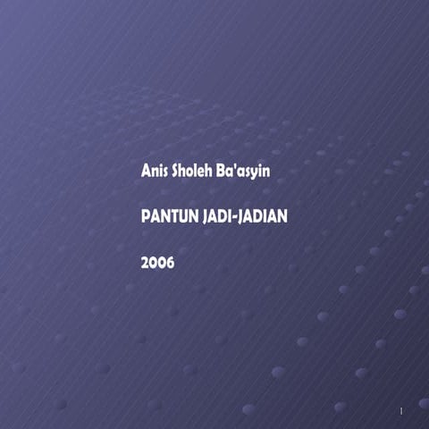 Pantun Jadi Jadian