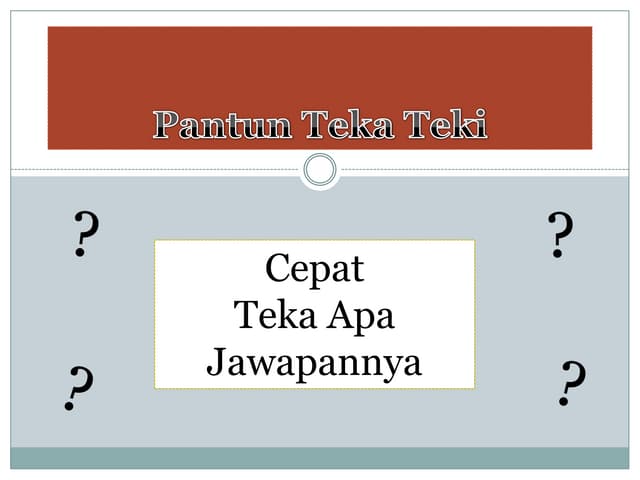 Teka teki