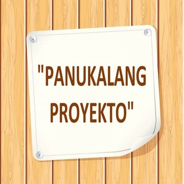 Pagsulat11_Panukalang proyekto