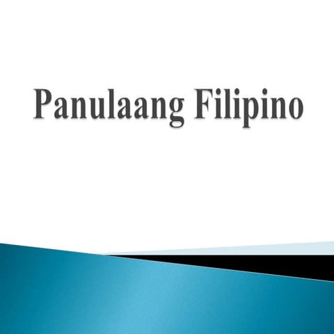 Panulaang Filipino