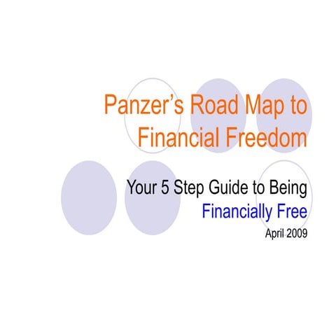 Panzers Roadmap To Financial Freedom   April 2009
