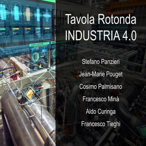 Tavola Rotonda Industria 4.0 - Stefano Panzieri