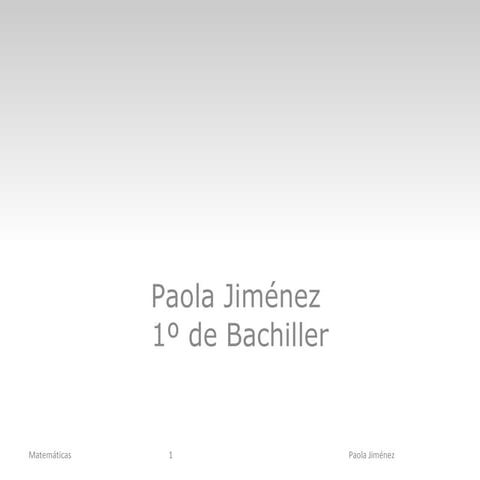 Paola jiménez matemáticas