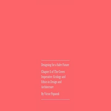 Designing for a Safer Future by Victor Papanek