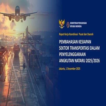 PAPARAN KEMENHUB DALAM MENGHADAPI NATARU 2025