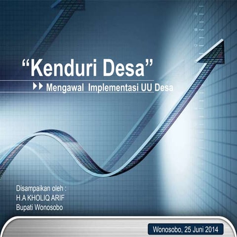 Paparan kenduri desa bupati wonosobo