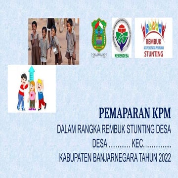 Paparan KPM untuk rembug Stunting.pptx m | PPTX
