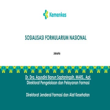 Implementasi dan Pengelolaan Formularium Nasional dalam Program JKN | PDF