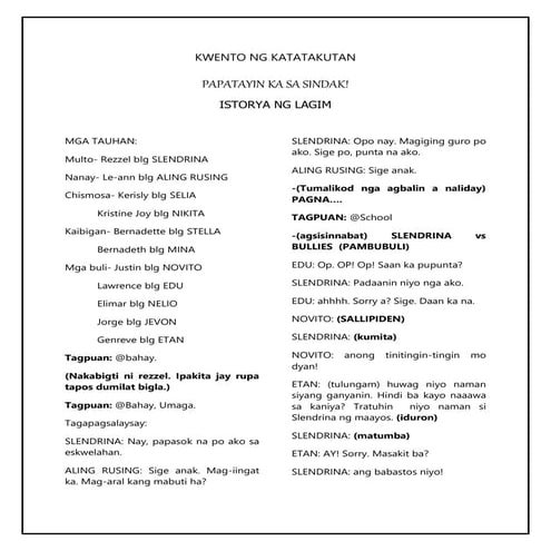 Papatayin ka sa Sindak