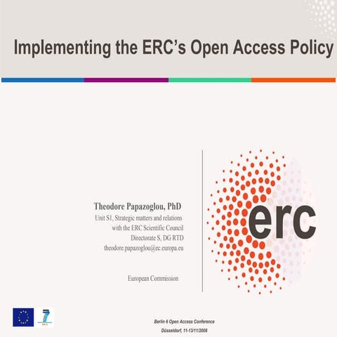 Berlin 6 Open Access Conference: Theodore Papazoglou