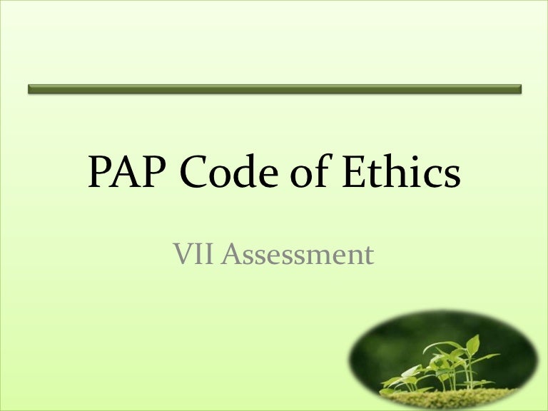 pap-code-of-ethics-assessment