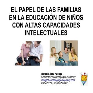 El papel de las familias en la educ...