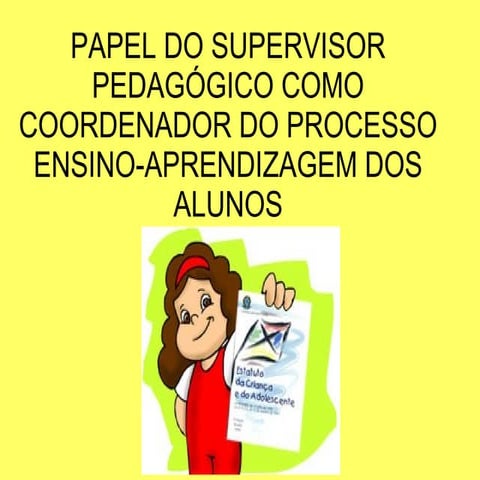 Papel do supervisor pedagógico | PDF