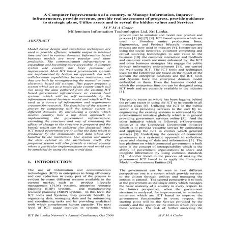 The Living Country:  Another Perspective to e-Government