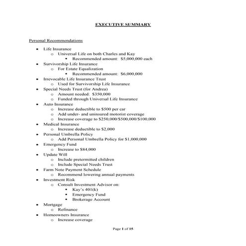 Excel capital needs analysis | PDF
