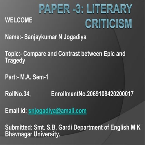 Paper  3 literary criticism