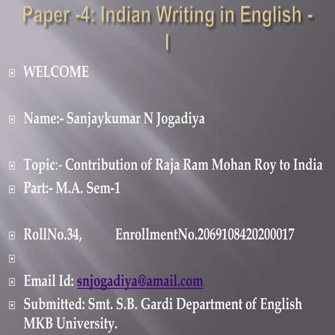 Paper  4 indian writing in english - i
