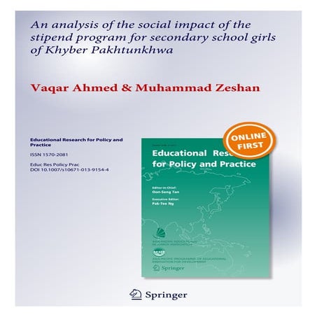 Stipend program for Khyber Pakhtunkhwa Pakistan | PDF