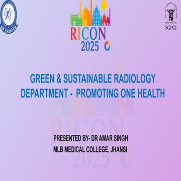 GREEN & SUSTAINABLE RADIOLOGY DEPARTMENT | PPTX