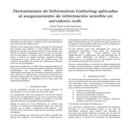 Herramientas de information gathering aplicadas al aseguramiento de informaci...