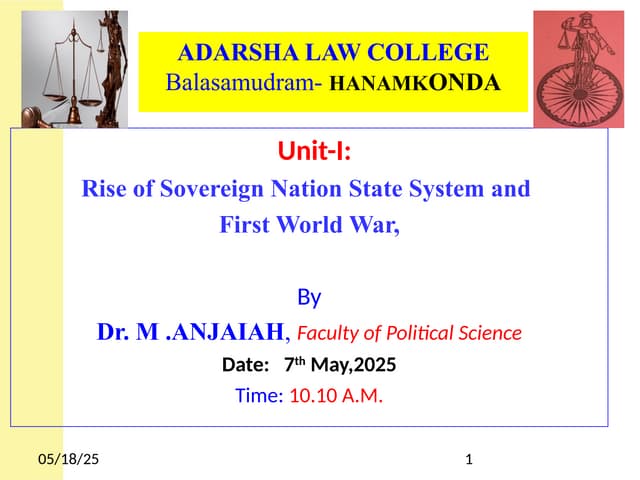 Paper-II  Rise of Nation States 7-5-202.ppt