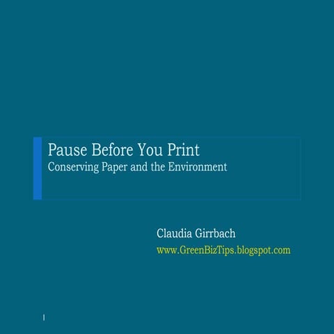 Pause Before You Print