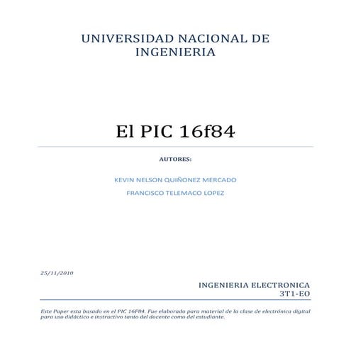 Paper pic16f84 | PDF