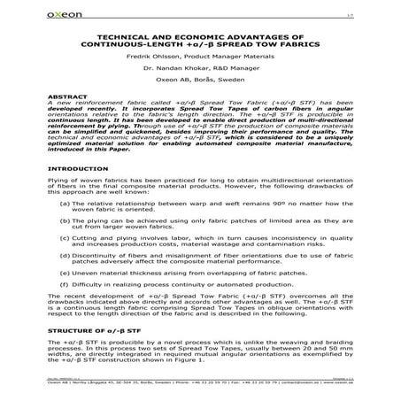 Paper - Technical and economic advantages of continuous length +a -B spread t...