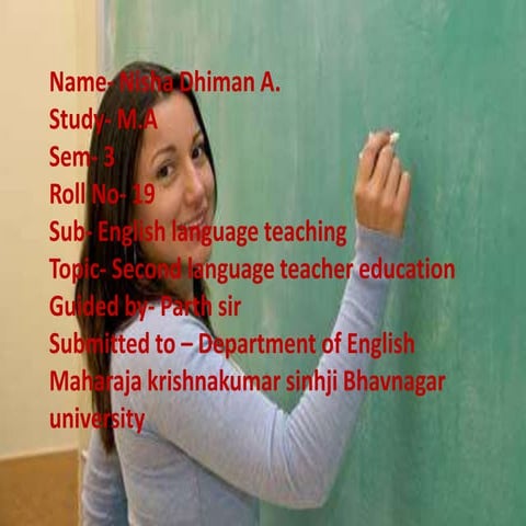 English Language Teaching Paper 12 ELT1 