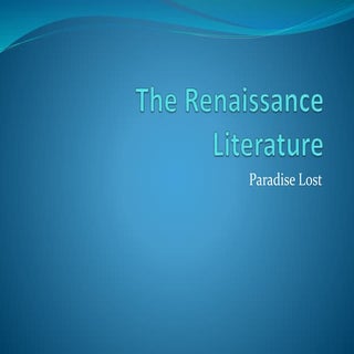 Paper 1 the renaissance literature