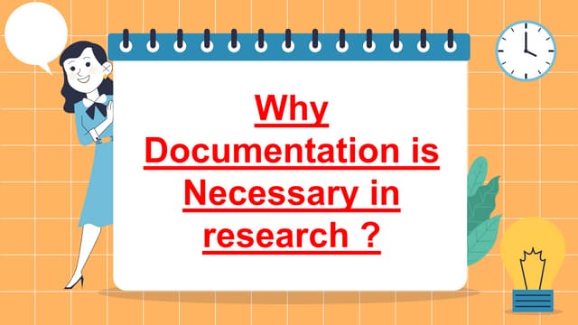 Why Documentation is Necessary in Research?