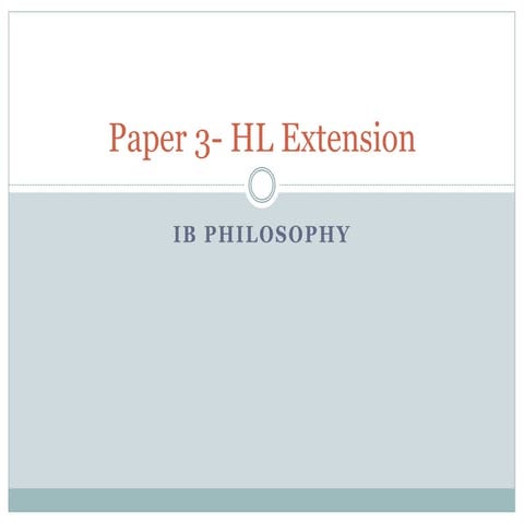 Paper 3 hl extension