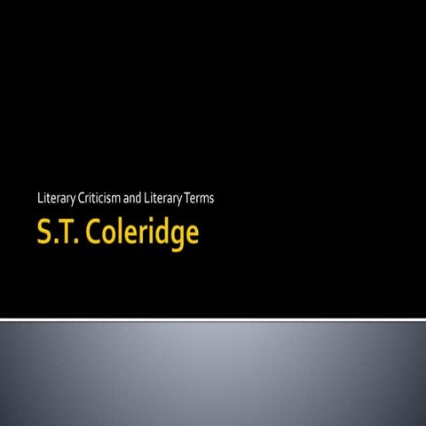 Paper 3 literary criticism and Literary terms