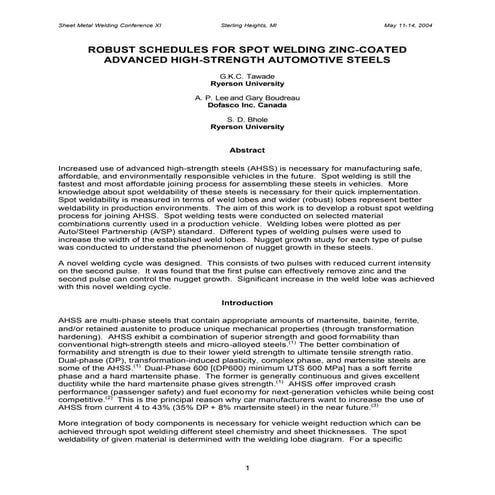 Sheet Metal Welding Conference Detroit Michigan