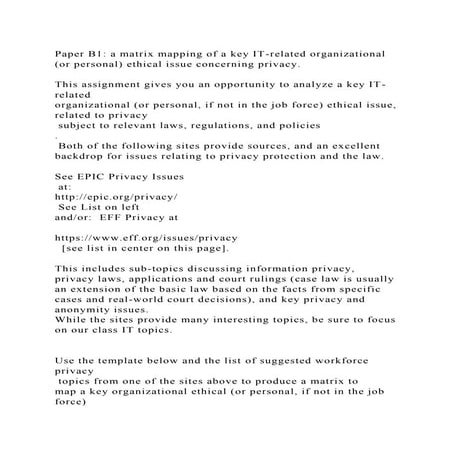 Paper Ba matrix mapping of a key IT-related organizational .docx