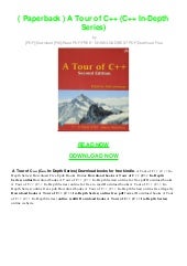 A Tour Of C++ Second Edition