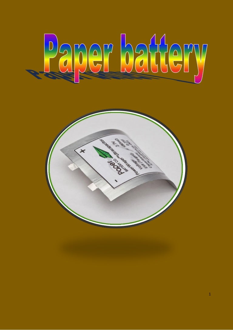 Paper battery pdf