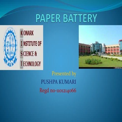 Paperbatteryby pushpa