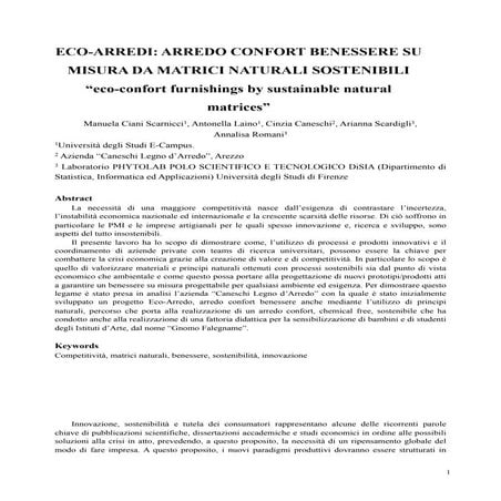 ECO-ARREDI: ARREDO COMFORT BENESSERE SU MISURA DA MATRICI NATURALI SOSTENIBIL...