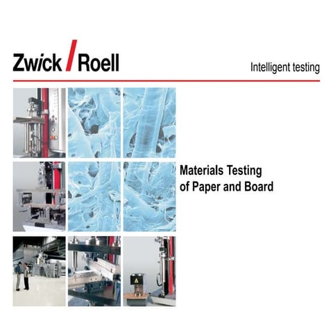 Testing of paper and board / cardboard | PPTX